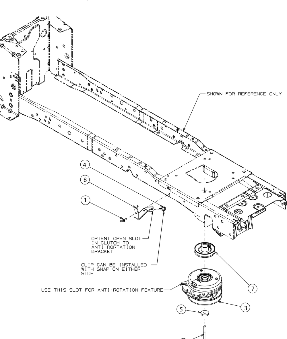 Electric Pto Diagram and Parts List for XT2-LX46KH (13YQA1CT010)(2016) Cub Cadet Lawn Tractor